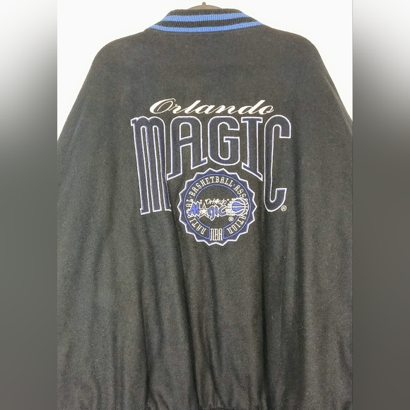 VINTAGE LOGO ATHLETIC ORLANDO MAGIC NBA VARSITY JACKET. - Picture 4 of 8